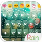 rain love keyboard android application logo